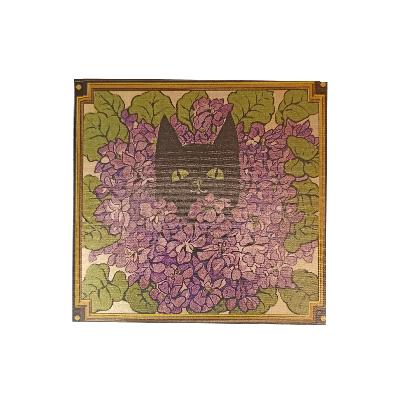 Boite d’allumettes - Chat lilas