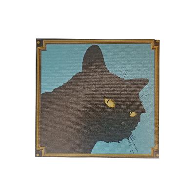 Boite d’allumettes - Chat turquoise