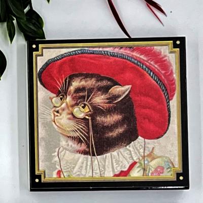Boite d’allumettes - Chat mousquetaire
